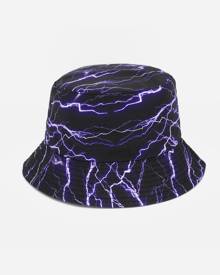 SHEIN Men Lightning Print Reversible Bucket Hat