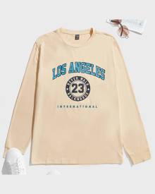 SHEIN Men Letter & Number Print Tee