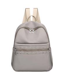 SHEIN Metallic Star Decor Classic Backpack