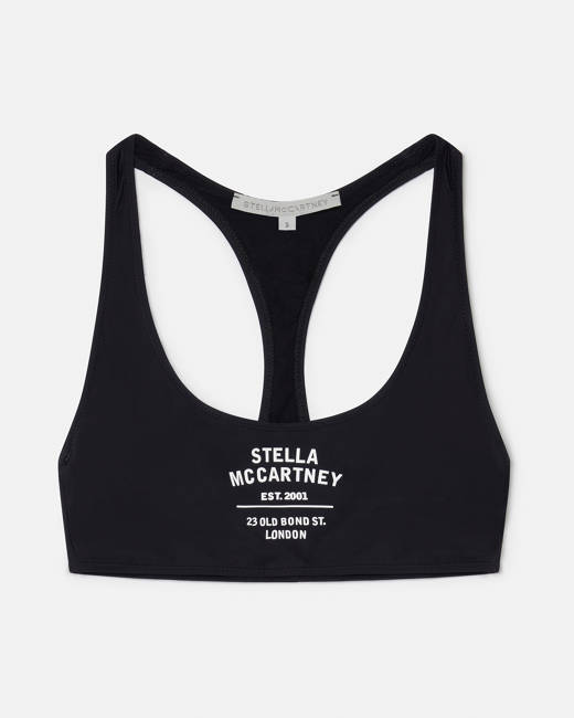 Stella McCartney Truestrength Yoga Knit Light Support Bra in White Womens Clothing Lingerie Bras 