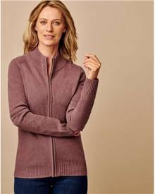 woolovers zip cardigan