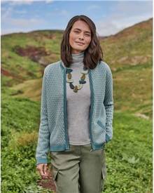 woolovers zip cardigan