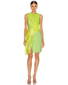 Sies Marjan Quincy Wrapped Dress in Fluo Yellow - Yellow. Size 0 (also in 2, 4). Sies Marjan Quincy Wrapped Dress in Fluo Yellow - Yellow. Size 0 (also in 2, 4).