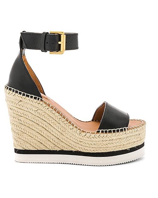 chloe platform wedges