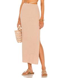 DEVON WINDSOR Sage Skirt in Neutral. - size L (also in M, XL)