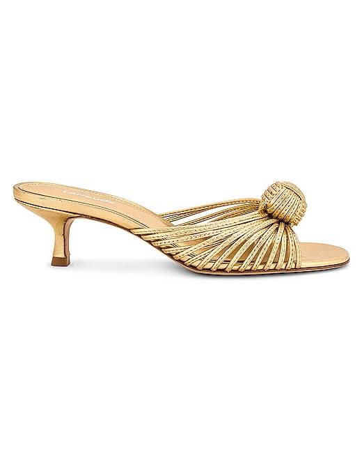 Dali Platfom Mule in Metallic Gold. Revolve Women Shoes Flat Shoes Mules 