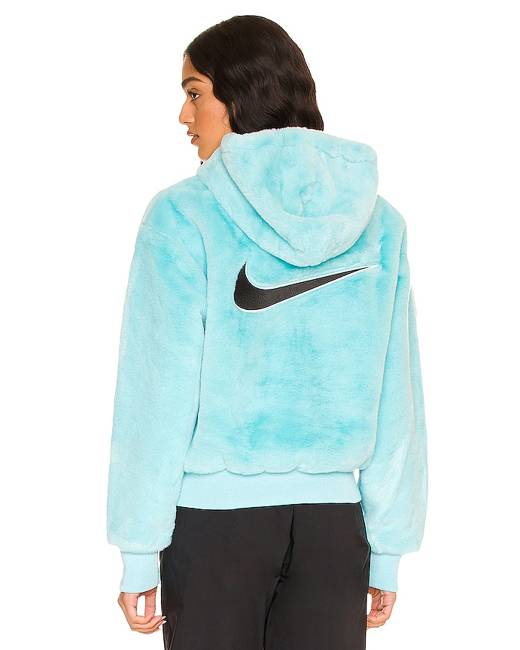 Furry nike store jacket