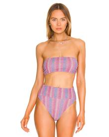 BEACH RIOT Kelsey Bikini Top in Lavender. - size L (also in M, S)