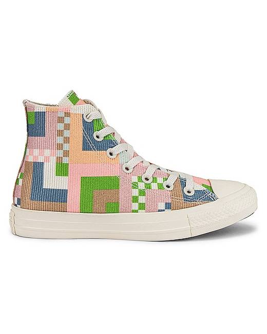 Shoes Sneakers High Top Sneakers Converse High Top Sneaker abstract pattern casual look 