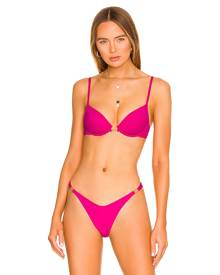 L*SPACE Stardust Bikini Top in Fuchsia. - size S (also in XL, XS) L*SPACE Stardust Bikini Top in Fuchsia. - size S (also in XL, XS)