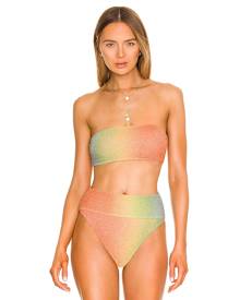 BEACH RIOT Kelsey Bikini Top in Peach. - size L (also in M, S, XS)