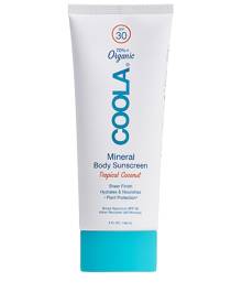 COOLA Mineral Body Organic Sunscreen Lotion SPF 30 in Tropical Coconut.