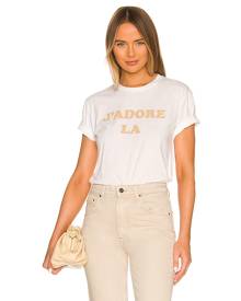 DEPARTURE J'Adore Tee in White. - size L (also in M)