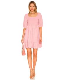 BCBGeneration Square Neck Smocked Dress in Pink. - size L (also in M, S) BCBGeneration Square Neck Smocked Dress in Pink. - size L (also in M, S)