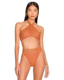 BEACH RIOT Jessica Bikini Top in Orange. - size XS (also in L, M, S)