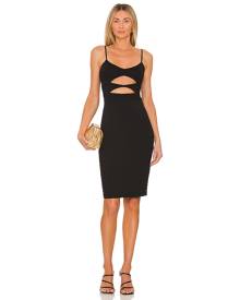 Susana Monaco Cut-out Front Dress in Black. - size L (also in M, S, XS)