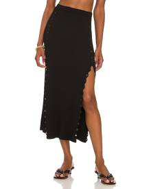 DEVON WINDSOR Marina Skirt in Black. - size L (also in M, S, XS)