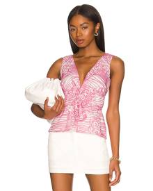 Amanda Uprichard Morello Top in Pink. - size L (also in M, S, XS) Amanda Uprichard Morello Top in Pink. - size L (also in M, S, XS)