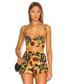 Agua Bendita x REVOLVE Passiflora Crop Top in Black. - size M (also in L)