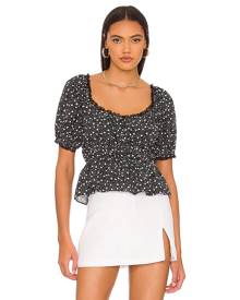 Line & Dot Leah Top in Black. - size L (also in M, S, XS)