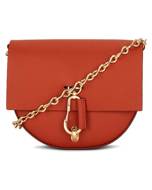 Zac Posen Zac Eartha Mini Chain Leather Shoulder Bag In Green