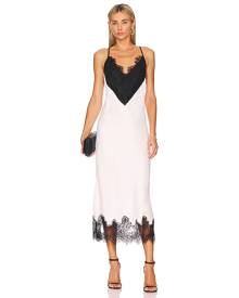 L'Academie Bodhi Midi Dress in White. - size L (also in M, S, XL, XS)