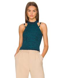 Amanda Uprichard Pauline Top in Teal. - size L (also in M, S, XS) Amanda Uprichard Pauline Top in Teal. - size L (also in M, S, XS)
