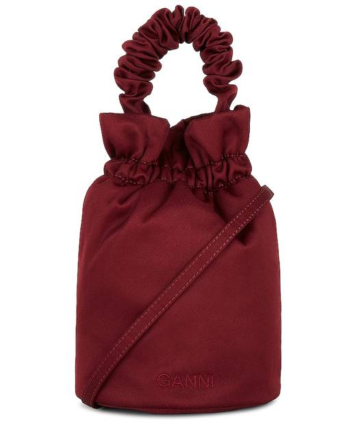 クラッチバッグ GANNI Woman Clutch Brown A6541 943 クラッチバッグ/ダークブラウン（K-CL-GCH_T）｜レディース