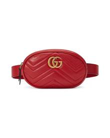 Gucci - GG Marmont matelassé belt bag - women - Leather/metal - 75, 85, 95 - Red