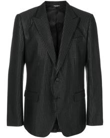 Dolce & Gabbana - metallic dotted blazer - men - Polyester/Metallic Fibre/Viscose/Silk - 46 - Black