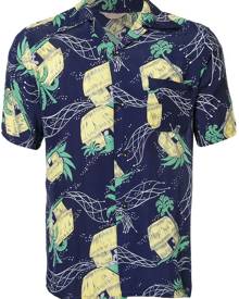 Fake Alpha Vintage - 1950s John Meigs Hawaiian village print shirt - men - Rayon - S - Blue