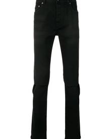 Valentino - stitch detailed skinny jeans - men - Spandex/Elastane/Cotton/Polyester - 30 - Black