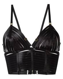 Bordelle - Bondage Belle crop top - women - Polyamide/Spandex/Elastane - L, M - Black Bordelle - Bondage Belle crop top - women - Polyamide/Spandex/Elastane - L, M - Black