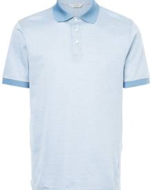 Gieves & Hawkes - patterned polo shirt - men - Cotton - S, XL, M, L, XXXL - Blue Gieves & Hawkes - patterned polo shirt - men - Cotton - S, XL, M, L, XXXL - Blue