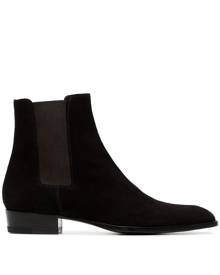 ysl suede boots mens