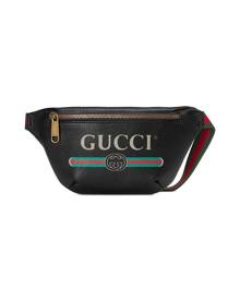 gucci print leather belt bag small