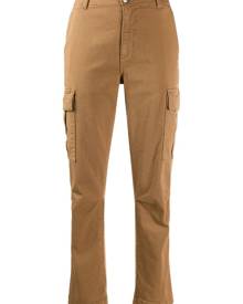 P.A.R.O.S.H. - slim-fit cargo pants - women - Cotton/Spandex/Elastane - XS, M, L - Brown