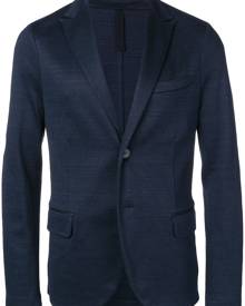 Harris Wharf London - classic knit blazer - men - Cotton/Linen/Flax - 54 - Blue