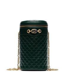 Gucci - cylindrical quilted belt bag - women - Leather - M - Green