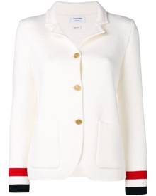Thom Browne - Rwb Cuff Double-Face Sport Coat - women - Merino - 38, 40, 42 - White Thom Browne - Rwb Cuff Double-Face Sport Coat - women - Merino - 38, 40, 42 - White