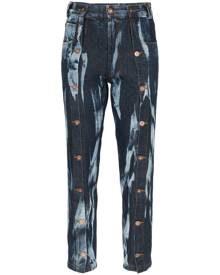 Delada - tie-dye straight-leg jeans - women - Cotton - 25, 26, 24, 27, 28 - Blue Delada - tie-dye straight-leg jeans - women - Cotton - 25, 26, 24, 27, 28 - Blue