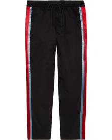 Gucci GG Logo Track Pants Grey Monogram Green Red Side Stripe Joggers –  THE-ECHELON