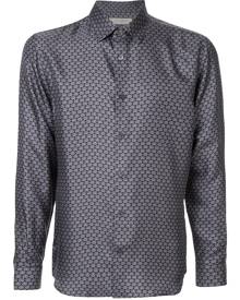 Gieves & Hawkes - crown embroidered shirt - men - Silk - S, XXL, XL, M, L - Blue Gieves & Hawkes - crown embroidered shirt - men - Silk - S, XXL, XL, M, L - Blue