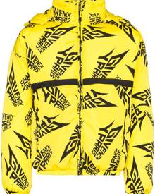 Givenchy - logo print puffer jacket - men - Polyester/Polyamide - 48, 50 - yellow