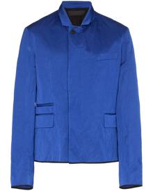 Haider Ackermann - zipped blazer jacket - men - Cotton/Rayon/Metallic Fibre - 46, 48 - Blue