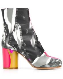 Maison Margiela - Tabi hologram leather boots - women - Leather - 35 - Black