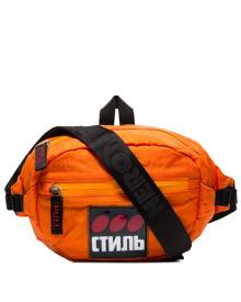 Heron Preston - CTNB logo patch belt bag - men - Polypropylene/Polyamide/Polyethylene - One Size - ORANGE