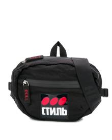 Heron Preston - CTNB logo patch belt bag - men - Polypropylene/Polyamide/Polyethylene - One Size - Black