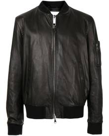 Drome - leather bomber jacket - men - Leather/Viscose - M - Black