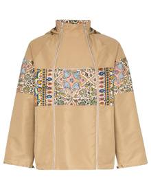 Paria Farzaneh - paisley-print zipped jacket - men - Cotton/Nylon - M - Neutrals